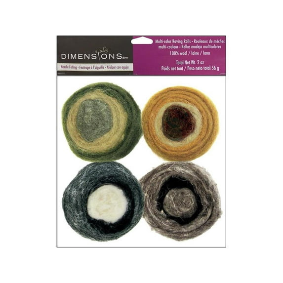 Dimensions 100% Wool Roving Rolls Earth