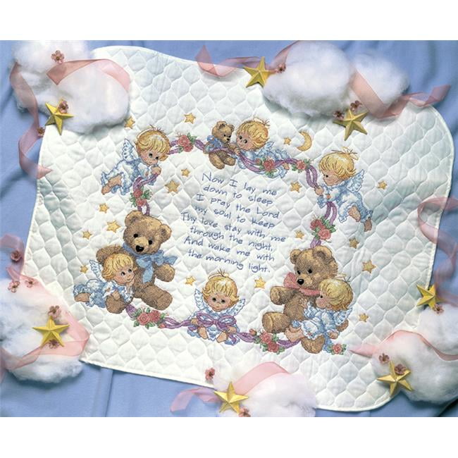 Dimensions Someone New Baby Quilt Stamped Cross Stitch Kit 72963 - 123Stitch