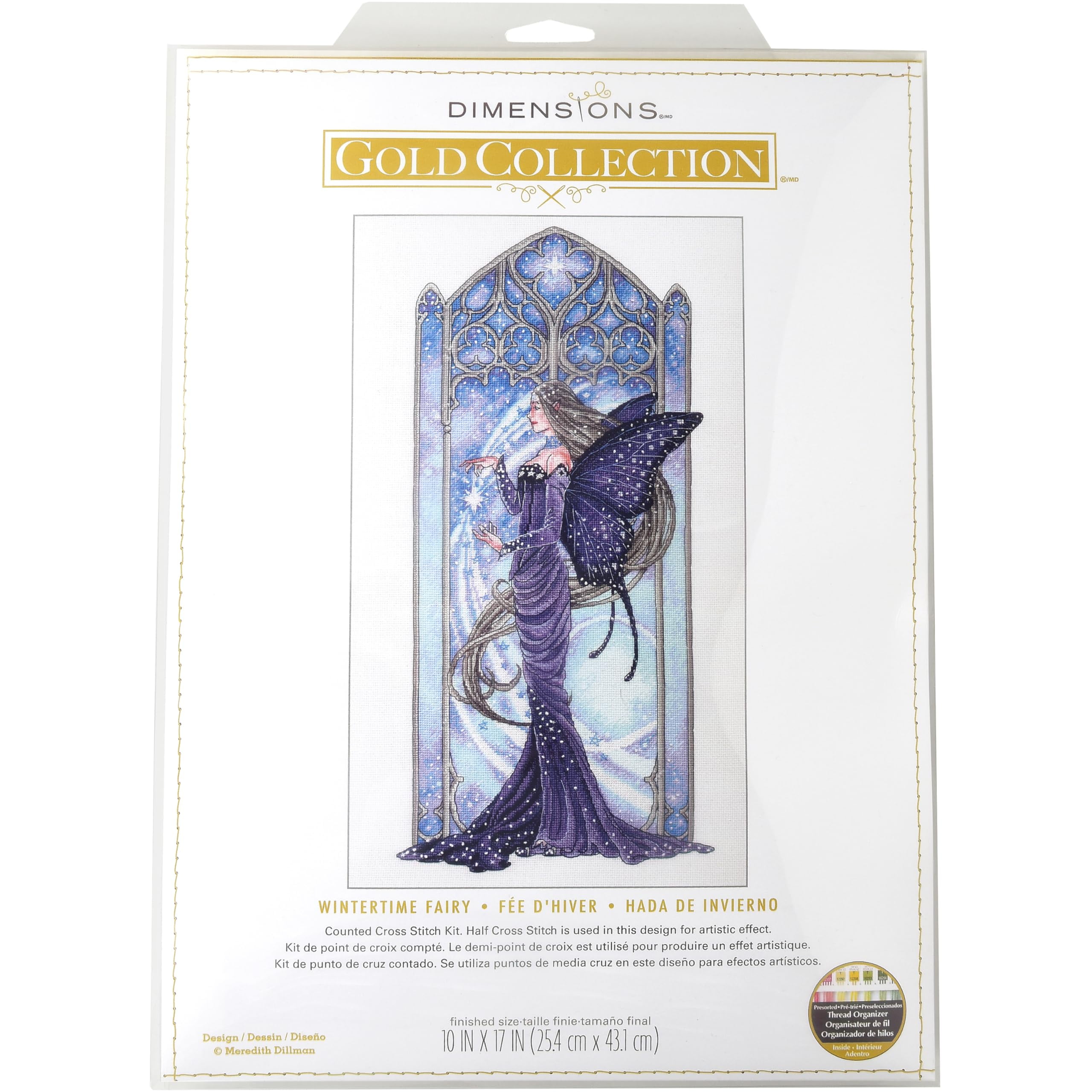 Dimensions 70-09618 Gold Collection Wintertime Fairy