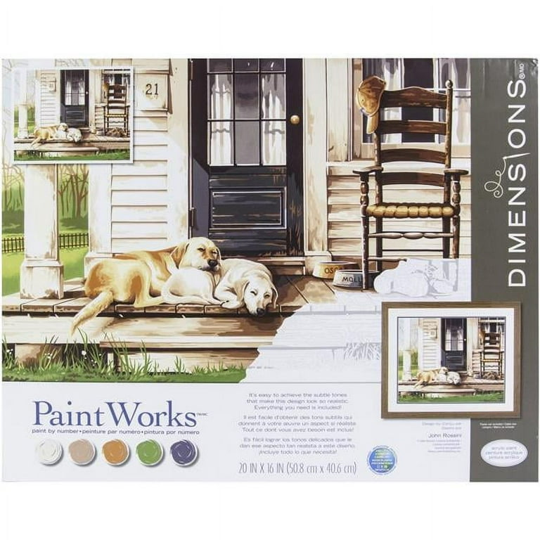 Paintworks Paint By Number 20x16 Japanese Garden - Walmart.com