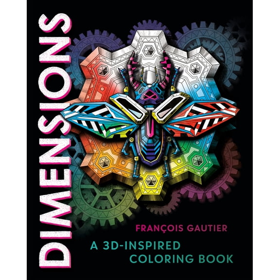 Pre-Owned Dimensions: A 3d-Inspired Coloring Book (Paperback) 059318713X 9780593187135