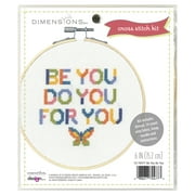Dimensions Be You Counted Cross Stitch Kit, 6" Diameter