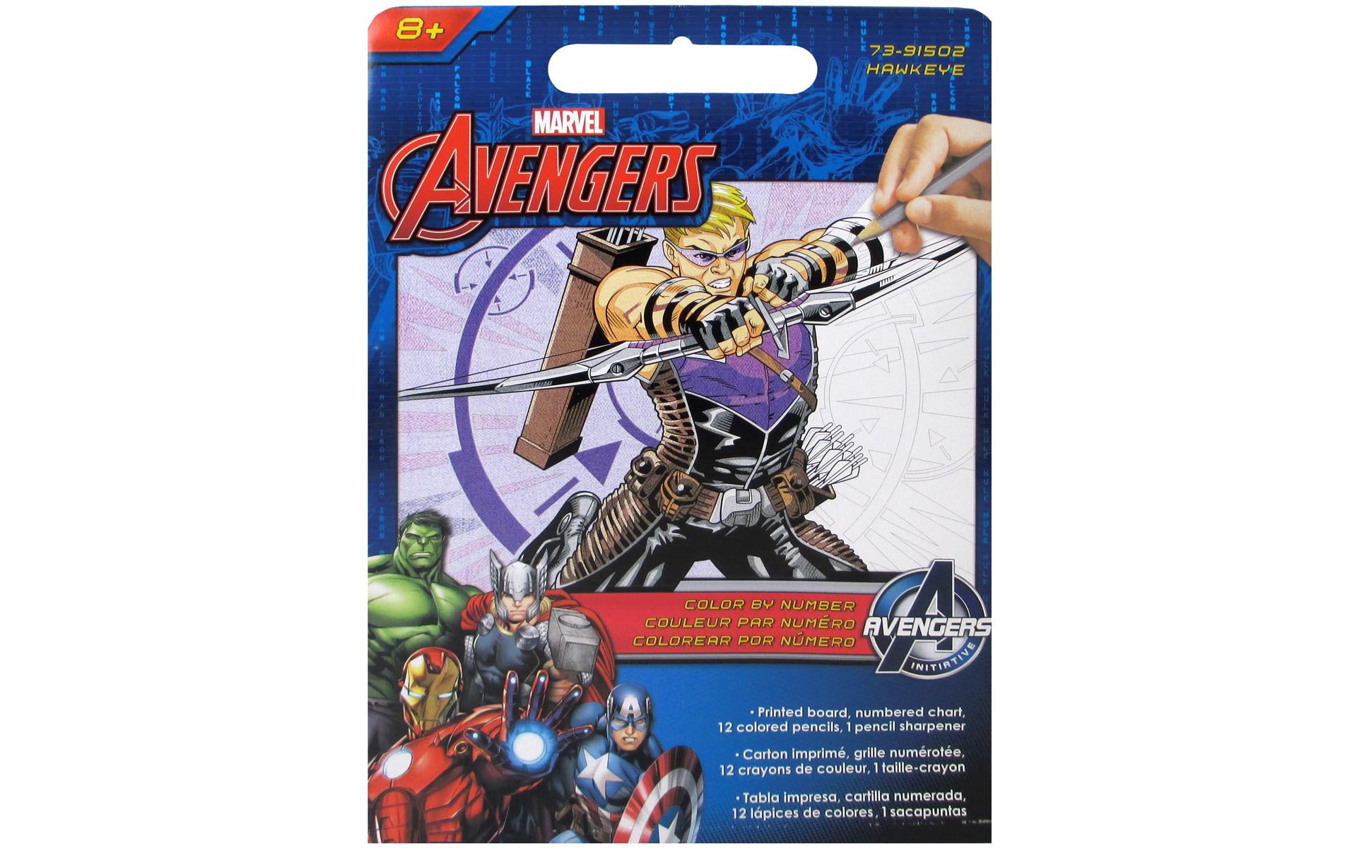 Dimensions Color By Number 9x12 Hawkeye - Walmart.com