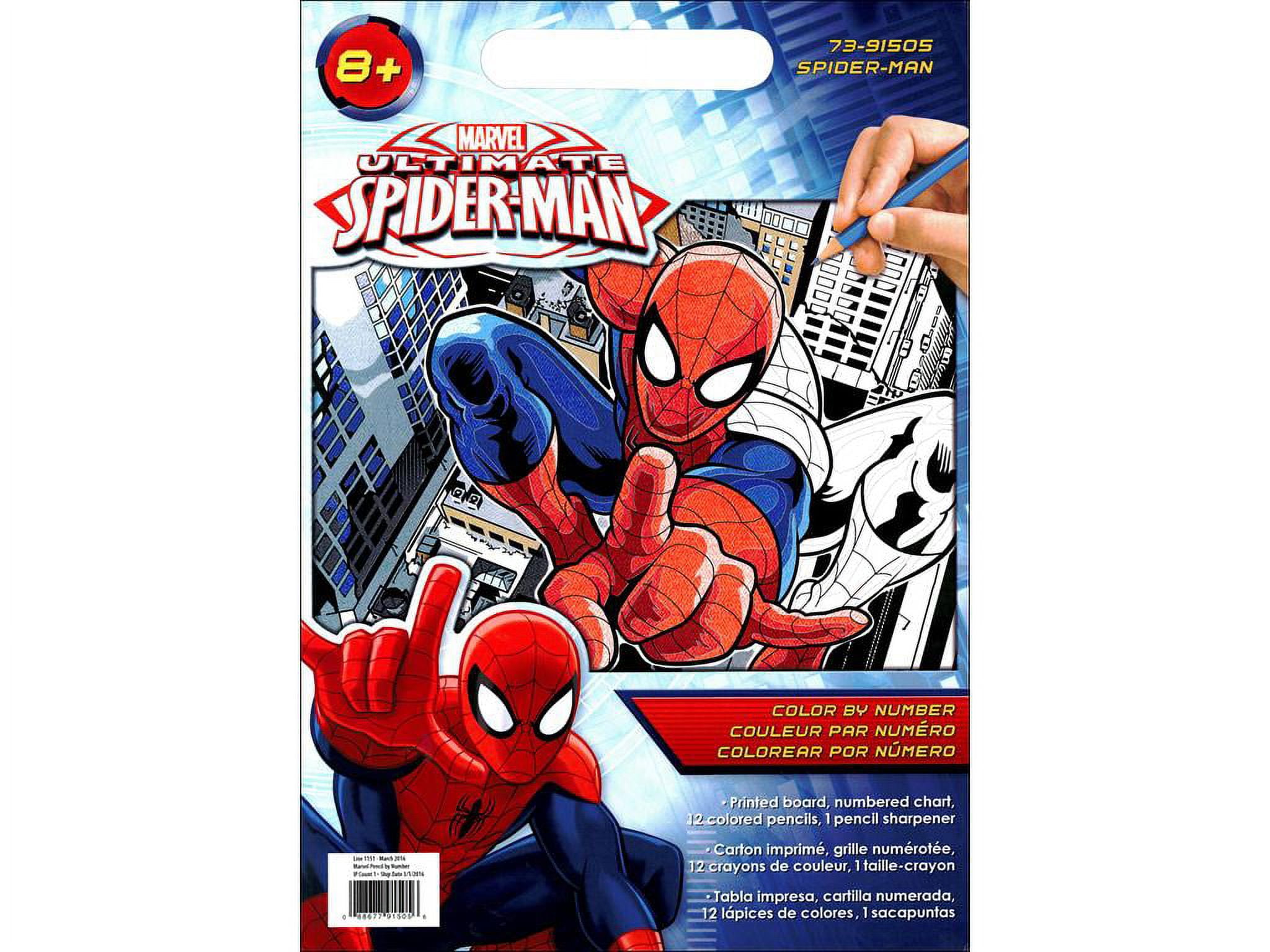 Dimensions Color By Number 9x12 Spiderman