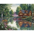 thumbnail image 1 of Dimensions Cross Stitch Kit 16x12 Cabin Fever, 1 of 2