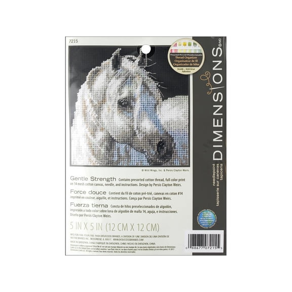 Dimensions Cross Stitch Kit 5x5 Gentle Strength