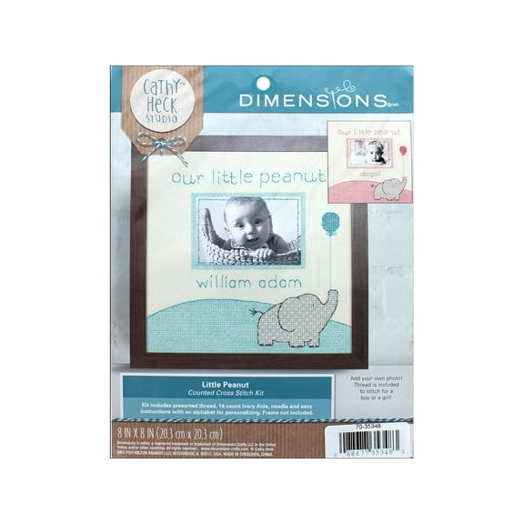 Dimensions Cross Stitch Kit 8x8 CH Little Peanut