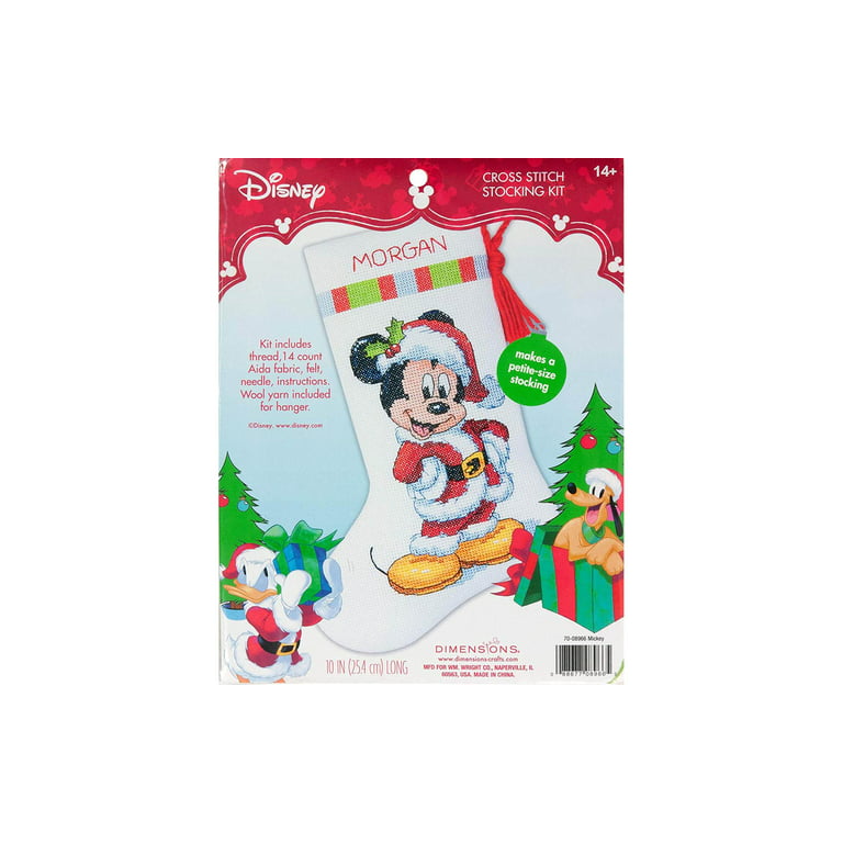Disney Mickey Stocking Counted Cross-Stitch Kit