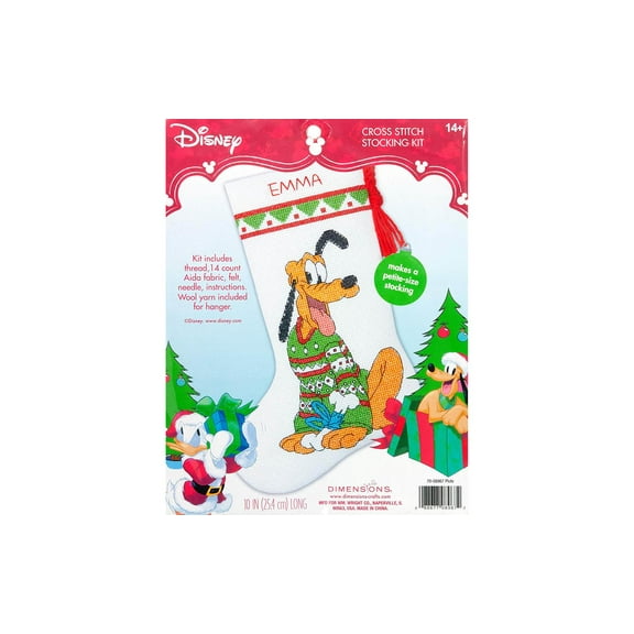 Dimensions Cross Stitch Kit Stocking Pluto