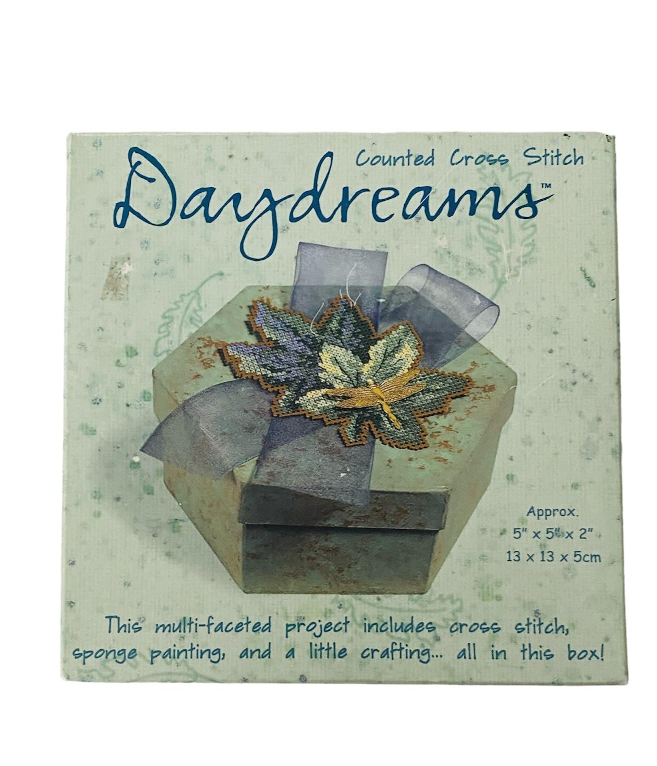 Dimensions Daydreams Leafy Whisper Keepsake Cross Stitch Box Kit #72612