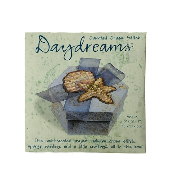 Dimensions Daydreams Summer Leafs Cross Stitch Keepsake Box Kit #72613