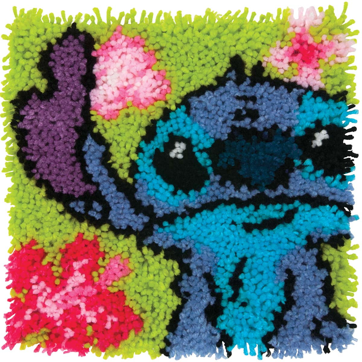 Dimensions Disney Stitch Latch Hook Kit , Acrylic Yarn, Ages 6 and up, 12  x 12 