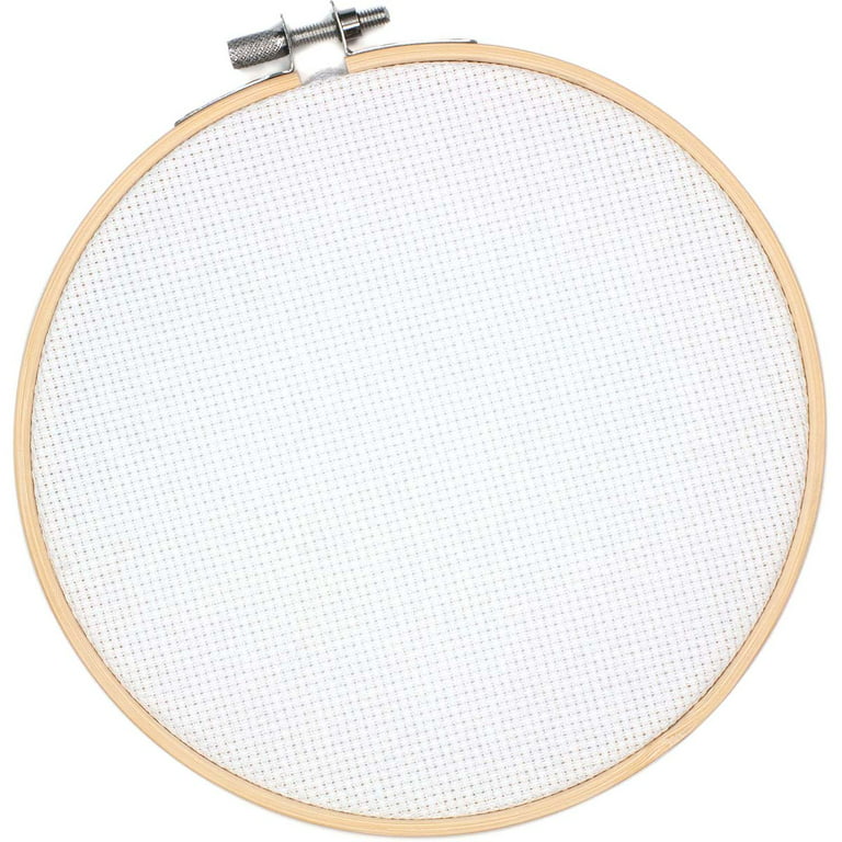 Dimensions Embroidery Hoop W/Aida 6 White