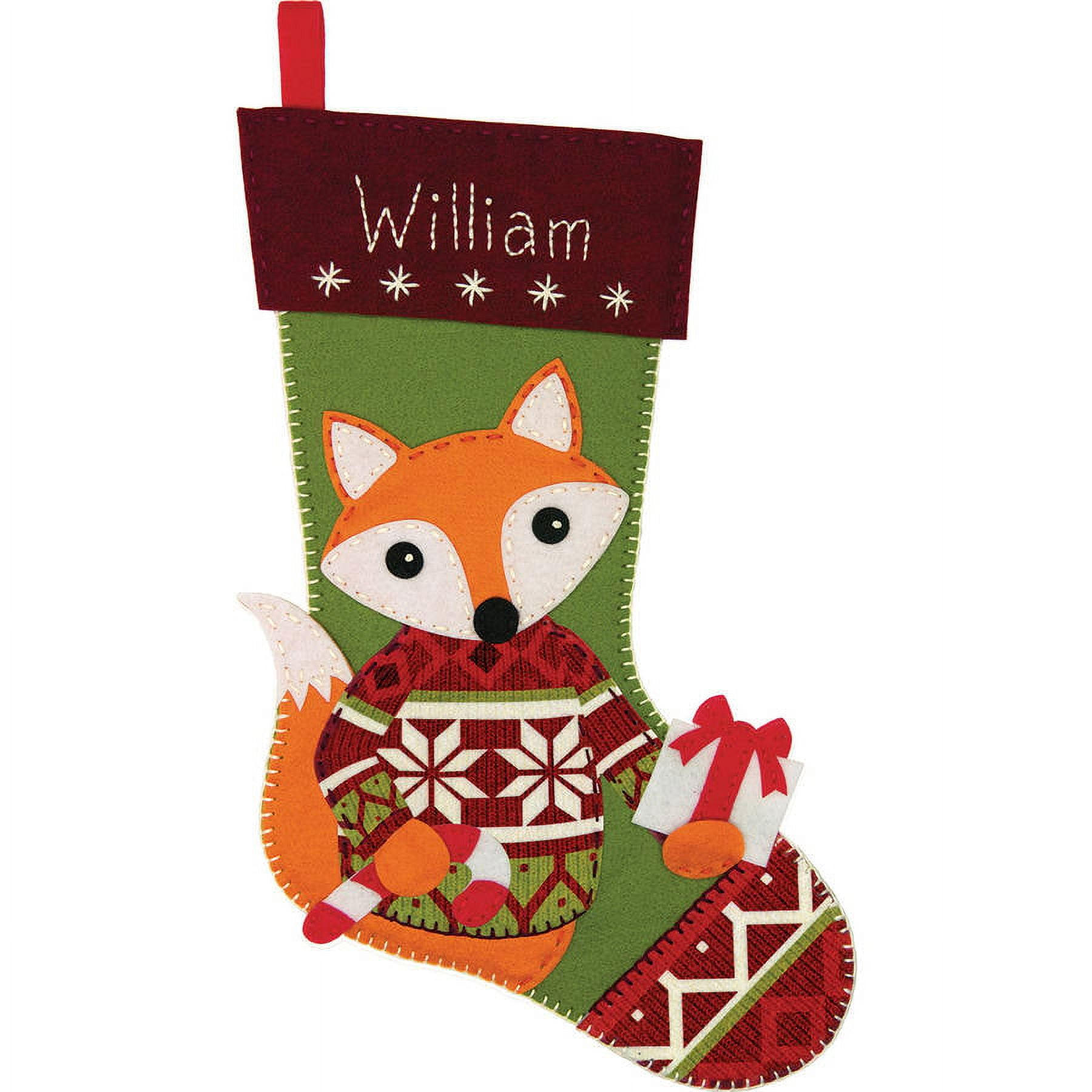 Dimensions Felt Applique Kit Woodland Stocking
