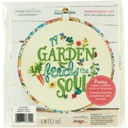 Dimensions Garden Verse Embroidery Kit 6" Diameter