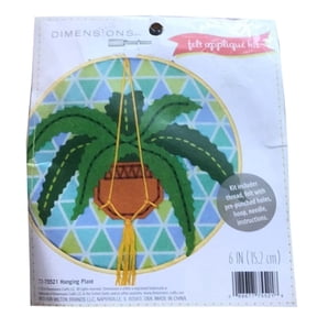 Dimensions Hanging Plant Felt Applique Craft Kit (5 Pieces)