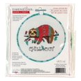 thumbnail image 1 of Dimensions Chill Out Christmas Sloth Counted Cross Stitch 6" Diameter, 1 of 6