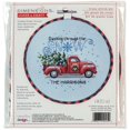 Dimensions Learn A Craft Counted Cross Stitch Kit 6 inch Round Holiday
