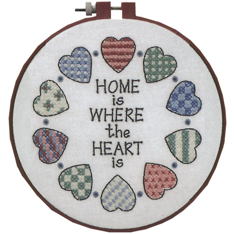 Dimensions Learn-A-Craft Family Love Counted Cross Stitch Kit-6 Round