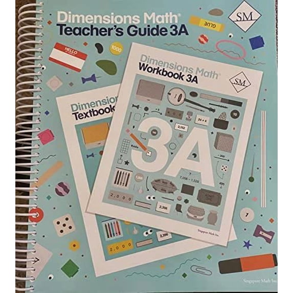 Pre-Owned Dimensions Math Teacher's Guide 3A, 9781947226364, 1947226363, Paperback,