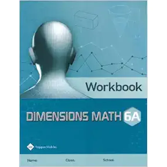 Pre-Owned Dimensions Math Workbook 6A, 9781947226425, 1947226428, Paperback,