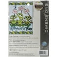 thumbnail image 1 of Dimensions Mini Counted Cross Stitch Kit 5"X7"-Frog Parking (14 Count), 1 of 2