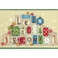 thumbnail image 1 of Dimensions Mini Counted Cross Stitch Kit 7"X5"-Let It Snow (14 Count), 1 of 2