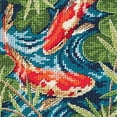 thumbnail image 1 of Dimensions Mini Needlepoint Kit 5"X5"-Koi Pond Stitched In Thread, 1 of 3
