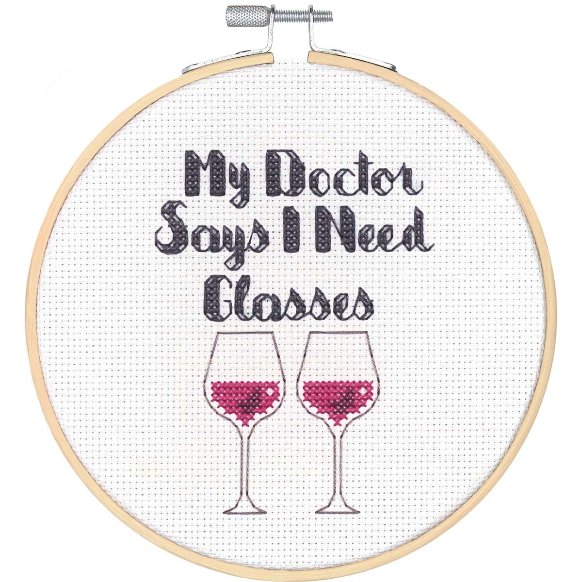 Wine Glasses - Counted Cross Stitch Pattern