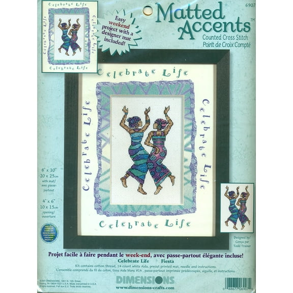 Dimensions Needlecrafts Counted Cross Stitch, Celebrate Life