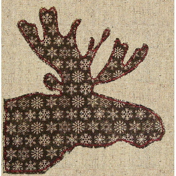 Dimensions Needlecrafts Moose Fabric Applique, 8 by 8-Inch