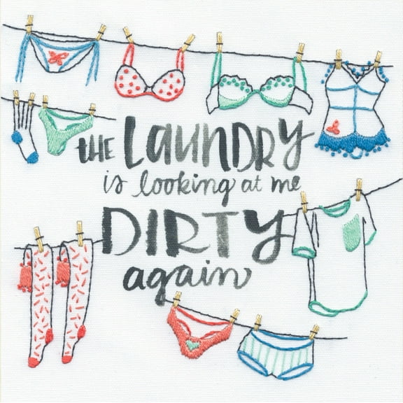 Dimensions Out to Dry Stamped Embroidery Kit