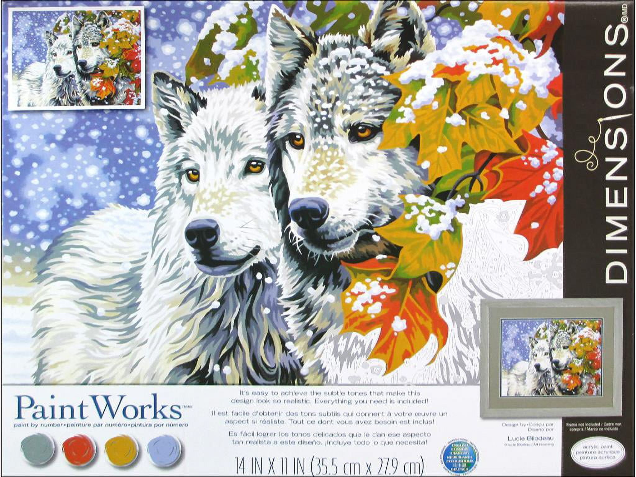 Dimensions Paint By Number 14x11" Early Snowfall