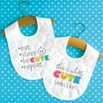 thumbnail image 1 of Dimensions Stamped Cross Stitch Kit 9.5"X15.5" 2/Pkg-Cute Bibs, 1 of 2