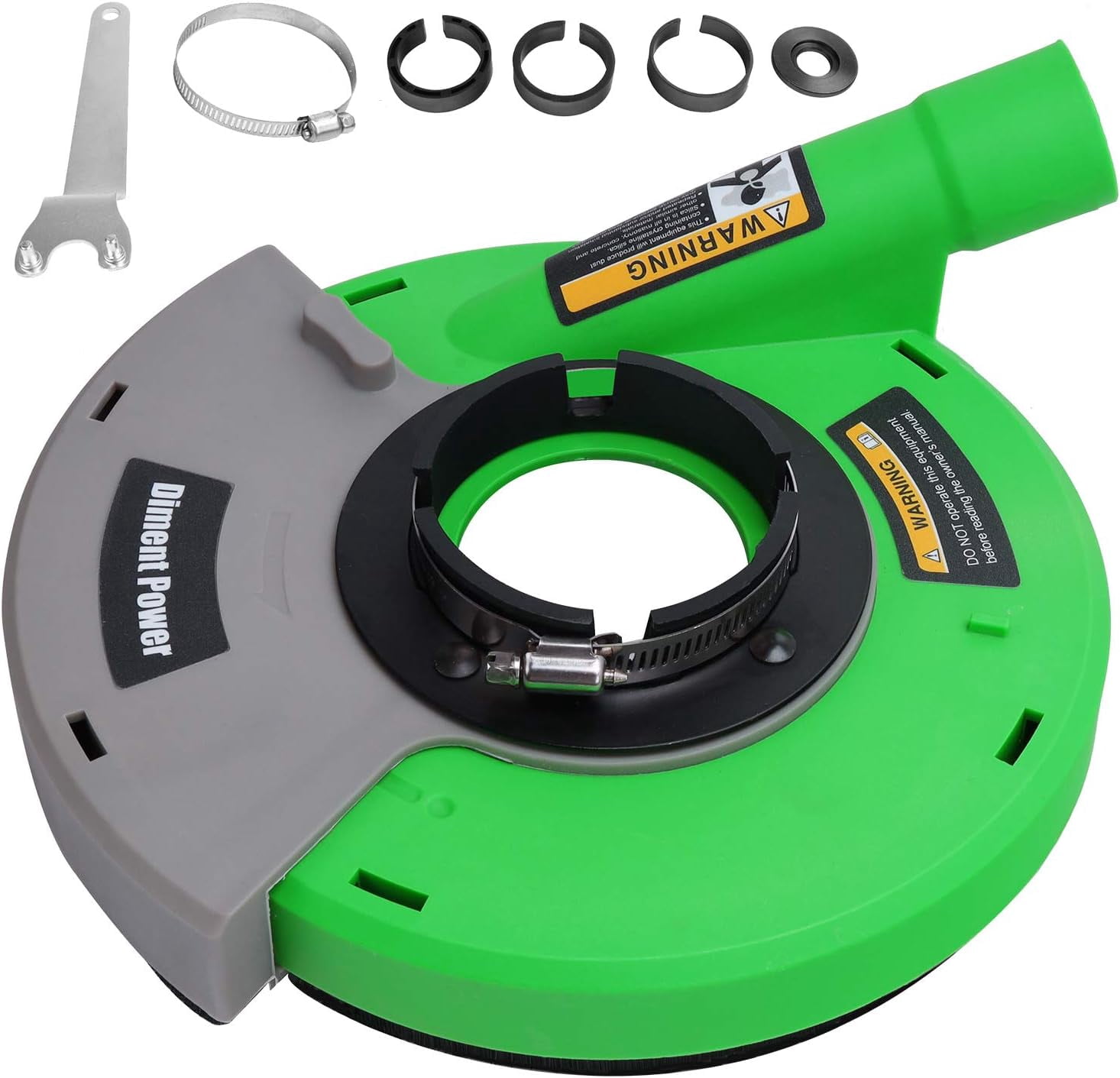 Diment Power Universal Surface Grinding Dust Shroud for Angle Grinder 7- inch. Collect Grinding Dust-Wood,Stone,Cement,Marble,Rock,Granite,Concrete