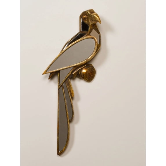 Dimentional Parrot Mirror Wall Art Decor