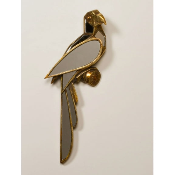 Dimentional Parrot Mirror Wall Art Decor