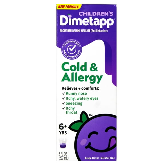 Dimetapp Children's Cold & Allergy Congestion-Fighting Formula, Grape, 8oz