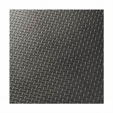 Dimex 130021 Black Floor Tiles - 8 Per Pack - Pack of 3
