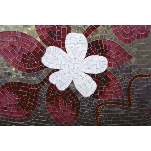 Dimex Red Mosaic Wall Mural