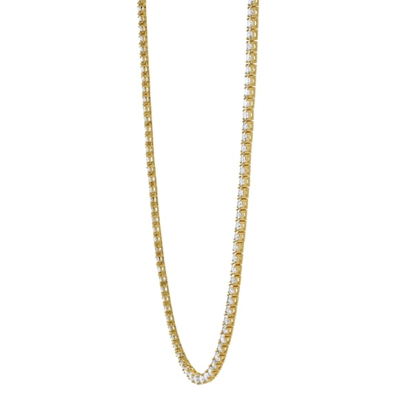 Dimi 10K Gold Lab Grown Diamond Tennis Chain - 3.4mm