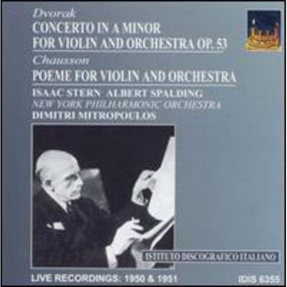 Dimitri Mitropoulos - Violin Concerto Op 53 / Poeme Op 25 - Music & Performance - CD