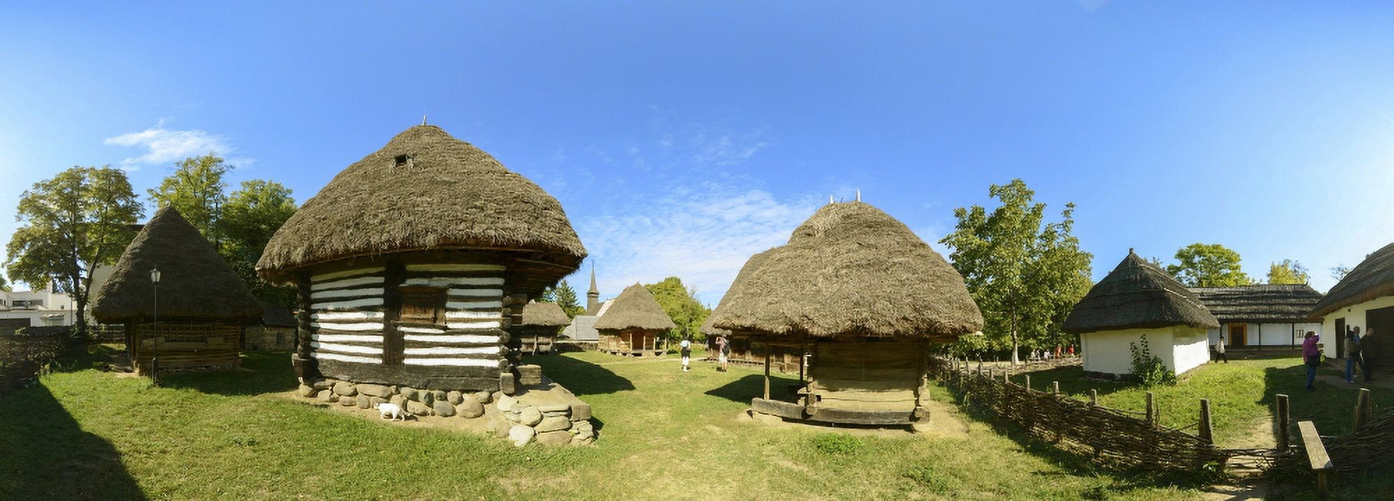 Dimitrie Gusti National Village Museum Herastrau Park Bucharest Romania Canvas Art - Panoramic Images (27 x 9)