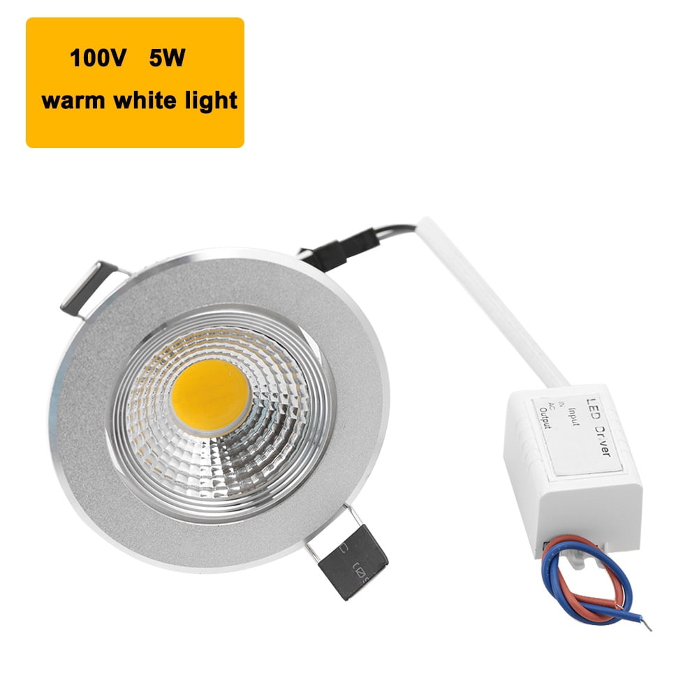 Dimmable 5W COB LED Wall Lamp, Warm White Indoor Background Light, 110V Decorative Spotlight