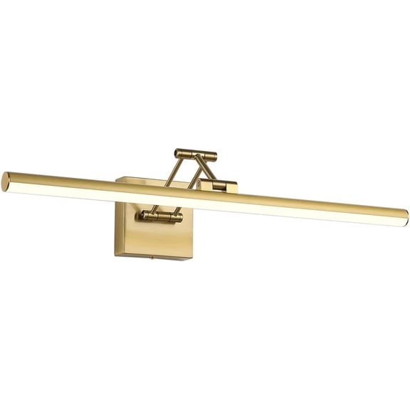 Dimmable Brass Picture Light with Adjustable Arm for Art & Gallery Display