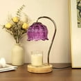 thumbnail image 1 of Dimmable Flower Candle Warmer Lamp, Purple Candle Warmer with Timer & 4Bulbs, Womens Gifts for Valentines Birthday, Unique Home Decor for Bedroom Living Room Decor Aesthetic, 1 of 12
