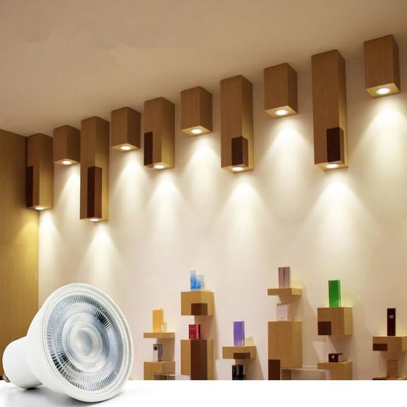 Dimmable GU10 COB LED Spotlight 6W MR16 Bulbs Light 220V White Lamp Down Light