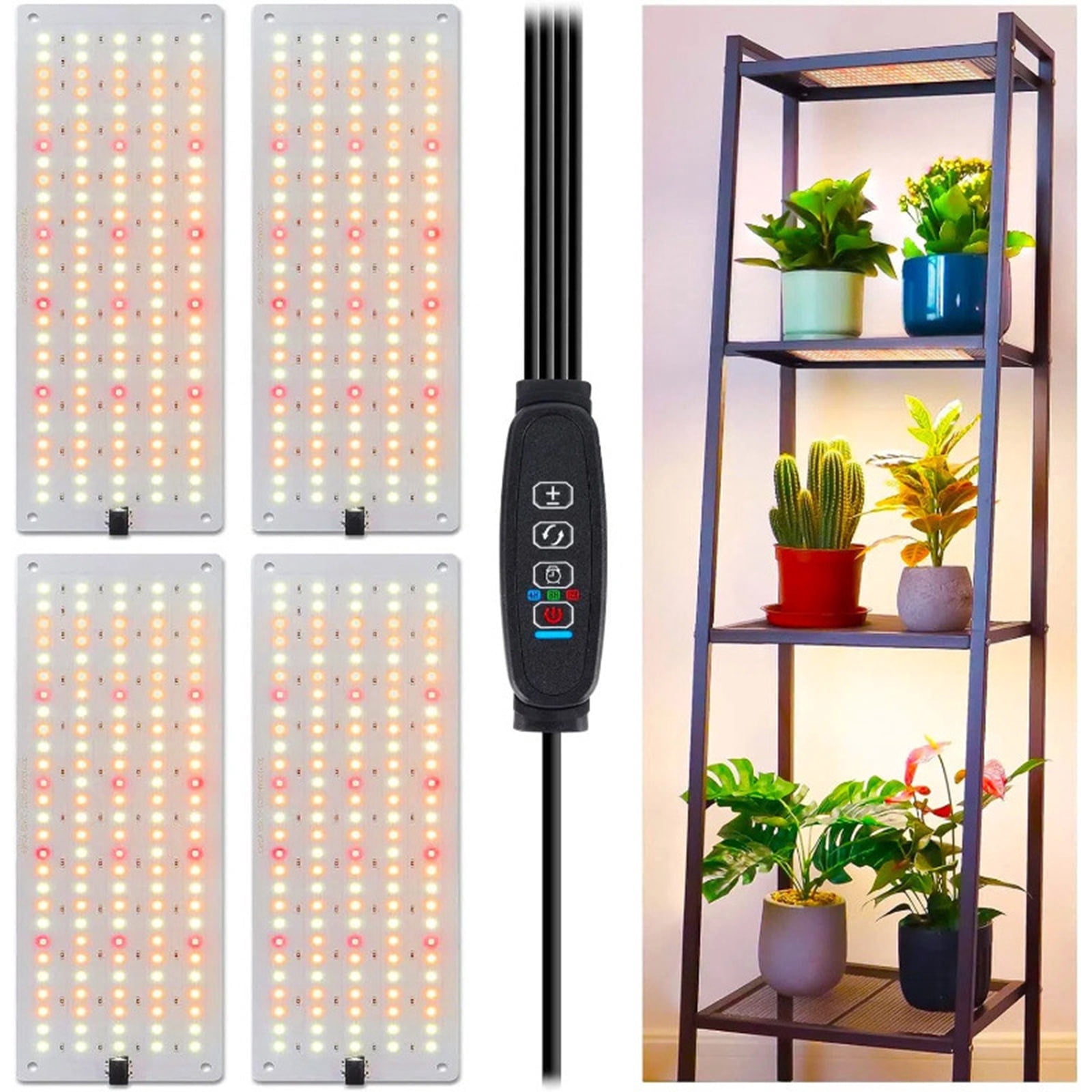 Dimmable Grow Light, 6000K Full Spectrum Plant Lights for Indoor ...