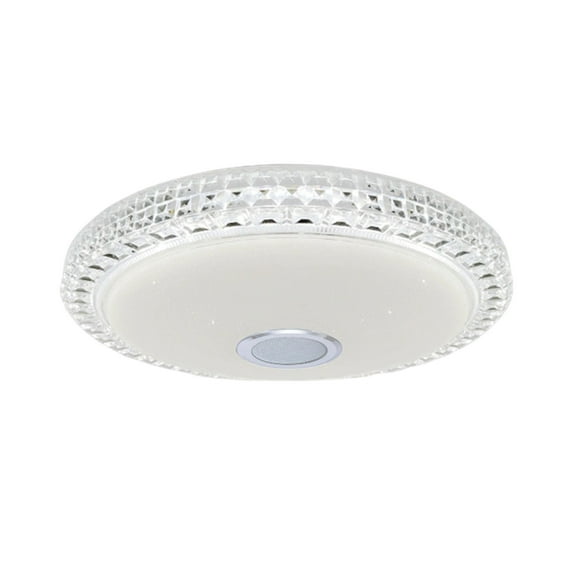 Dimmable LED Ceiling Light with Bluetooth Speaker and App Control - Adjustable Color Temperature 2800-6500K for Smart Home Integration and Mood Lighting