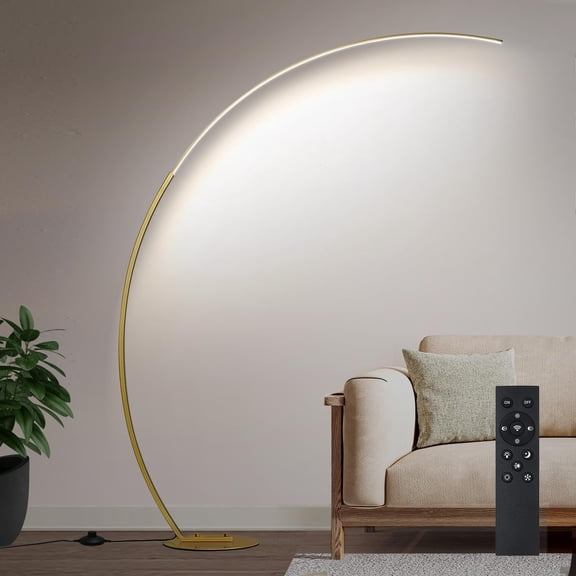 Dimmable LED Floor Lamp with Color Temperatures  Ultra Bright Brushed Nickel  Floor Lamps for Living Room  Modern Tall Lamp with Remote Control Reading Floor Lamp for Bedroom Office